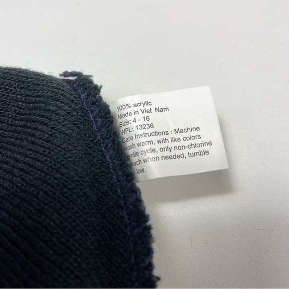 Nolan Glove Company Black Knit Beanie With Flame Design - Picture 2 of 6